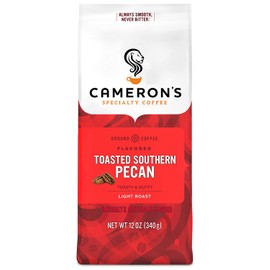 Cameron's Coffee Roasted Ground Coffee Bag, Flavored, Toasted Southern Pecan, 12 Ounce