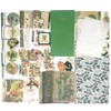 Collage Material Assorted Design Paper Flake Stickers 86 Sheets Stickers
