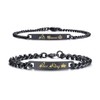 Global Jewelry Stainless Steel Her King His Queen Couple Bracelet