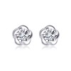 Inateannal CZ Flower Stud Earrings Tiny Cubic Zirconia Earrings Small Hypoallergenic Earrings for Women Girls