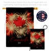 Ornament Collection Firework Canada Day Burlap House Flag Pack Provinces