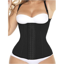 MARIAE FAJAS RA004 Colombianas Open Bust Compression Vest Body Shaper for Women Negro 3XL