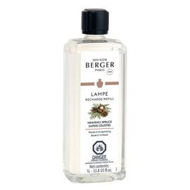 Heavenly Spruce - Lampe Berger Fragrance Refill for Home Fragrance Oil Diffuser - 33.8 Fluid Ounces - 1 Liter