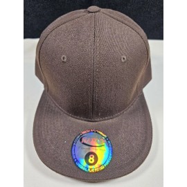 Hatco Plain Brown Blank Flat Bill Hatco Hat Multiple Sizes With Tags