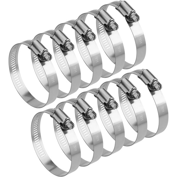 Rtunes Racing 10 Pack 3 Inch Flexible Adjustable Worm Clamps