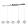 ET2 E24495-20PC, Parasol Mini Pendant, 5 Light LED, Chrome