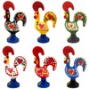 2 Inch Good Luck Portuguese Rooster Barcelos Metallic Figurine for