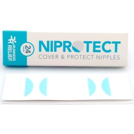 Niprotect - Nipple Plasters for Runners - 24 Pairs per Pack (18mm Diameter)