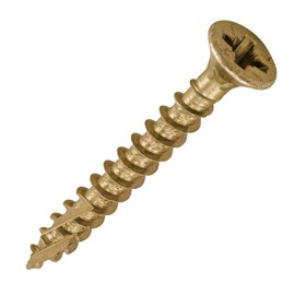 TIMCO C2 Strong-Fix Multi-Purpose Premium Countersunk Gold Woodscrews - 3.5 x 30 - Box of 200