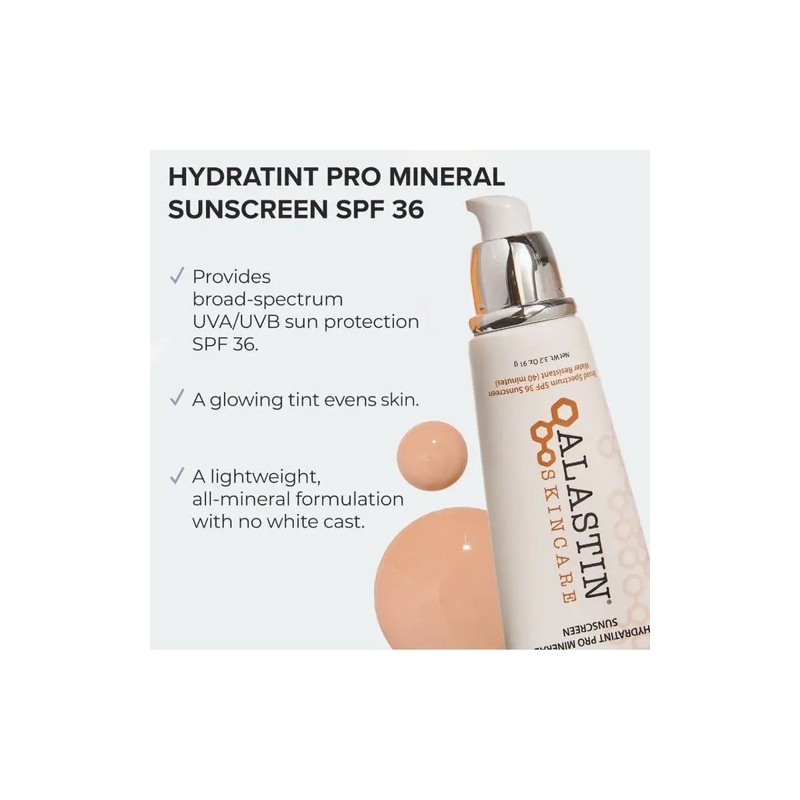 Alastin Skincare Hydratint Pro Mineral Bloqueador Solar Tono