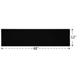 Black Plexiglass Sheet - 1/4" Thick Cast (12" x 48")
