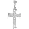 2 5/16 inch Large Sterling Silver Cross with Dove Pendant