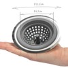 com-four® 2 x Sink Strainer, Strainer for Kitchen Sink, Bathtub
