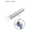 ROAD WARRIOR RW130BK Power Strip with USB & Cord for