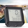Multi Function Waterproof Bicycle Odometer Bike Computer(Black Shell Blue Backlight)