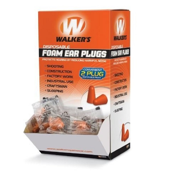 Walker's Foam Ear Plugs (200 Pair Box)