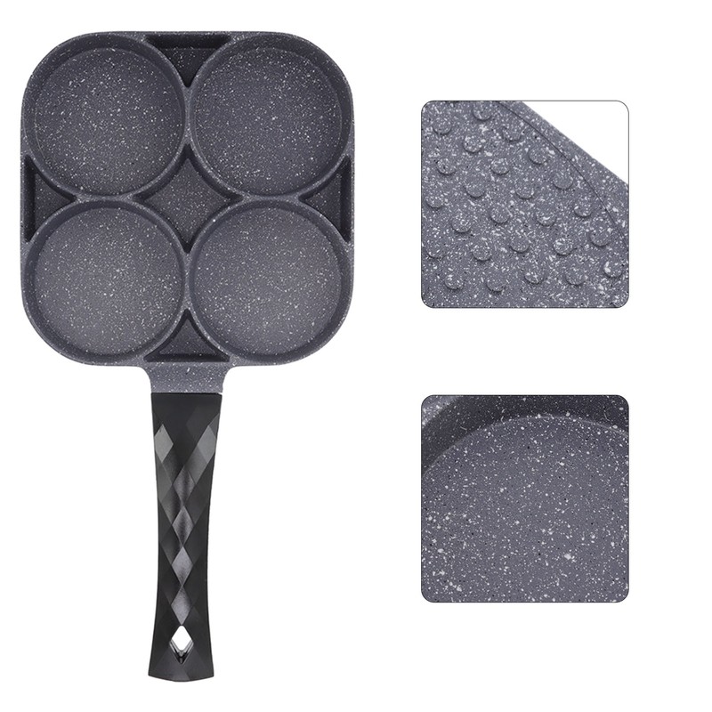 4 Hole Frying Pan Non Stick Heat Resisting Omelet Pan