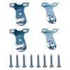 4pcs Roller Window Shade Outside Mount Brackets with Screws, Curtain