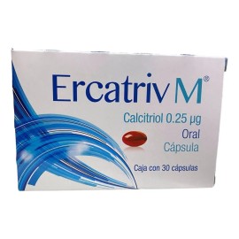 Ercatriv M ( Calcitriol 0.25 Mcg) C/30 Cápsulas Progela