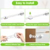 SKYULE Cabinet Locks Baby Proofing - (4 Pack) Child Proof