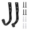 Heavy-Duty Metal Garage Storage J Hooks with Mounting Hardware, 2–12