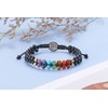 GEHECRST 7 Chakra Bracelet Tree of Life Gemstone Bracelets Pearl