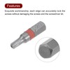 sourcing map 8pcs T20 Torx Hex Screwdriver Bit 1/4" Hex