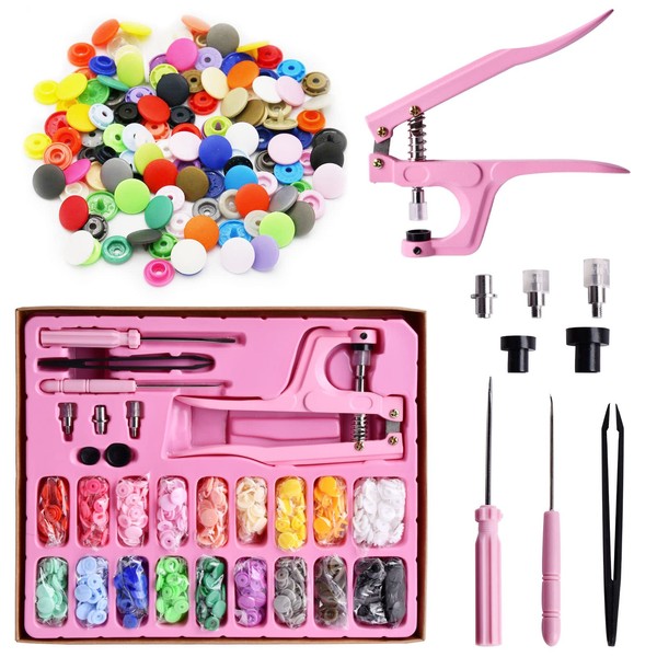 Botón de presión, broches de presion para ropa, 200 piezas