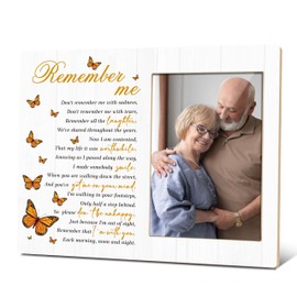 BXVRT Sympathy Photo Frame - Memorial & Remembrance Frame, Butterfly Themed Bereavement Picture Frame, Funeral Condolence Gift 28
