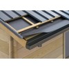 End piece universal box roof gutter simple aluminium anthracite