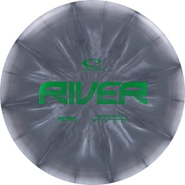 Latitude 64 Retro Burst River Distance Driver Disc Golf, Beginner Outdoor Maximum Range Frisbee, 170g+, Stamp Color and Burst Pattern Will Vary, Gray