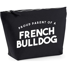 Hippowarehouse Proud Parent Of A French Bulldog printed make up cosmetic wash bag 18x19x9cm