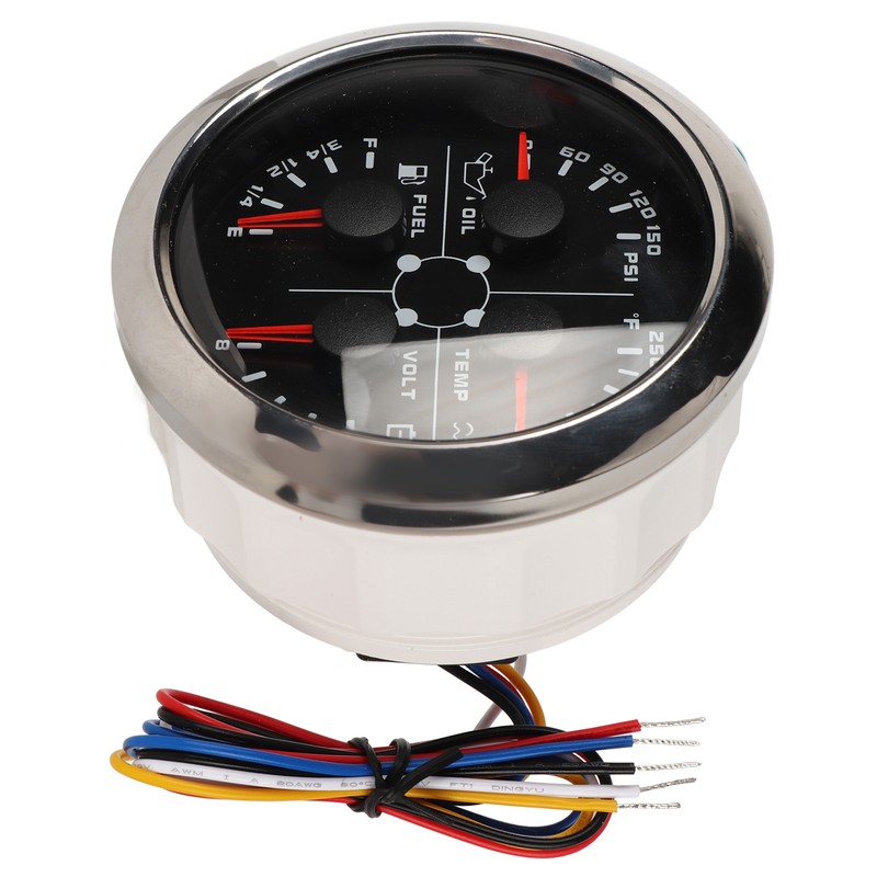 4in1 85mm Guage Multifunction Fuel Level Oil Pressure Water Temp