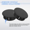 uxcell 15Pcs Plastic Hole Plugs, 30mm(1-3/16") Flush Type Panel Plugs,