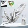 Multi-Functional Stainless Steel Pocket Tool – 13-in-1 Portable Folding Tool