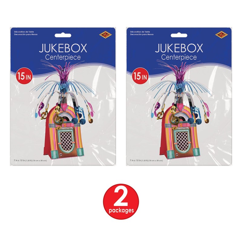 Beistle , 2 Piece Jukebox Centerpieces, 15''