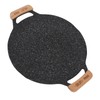 Round BBQ Grill Pan Metal Nonstick Grill Barbecue Plate Multifunctional