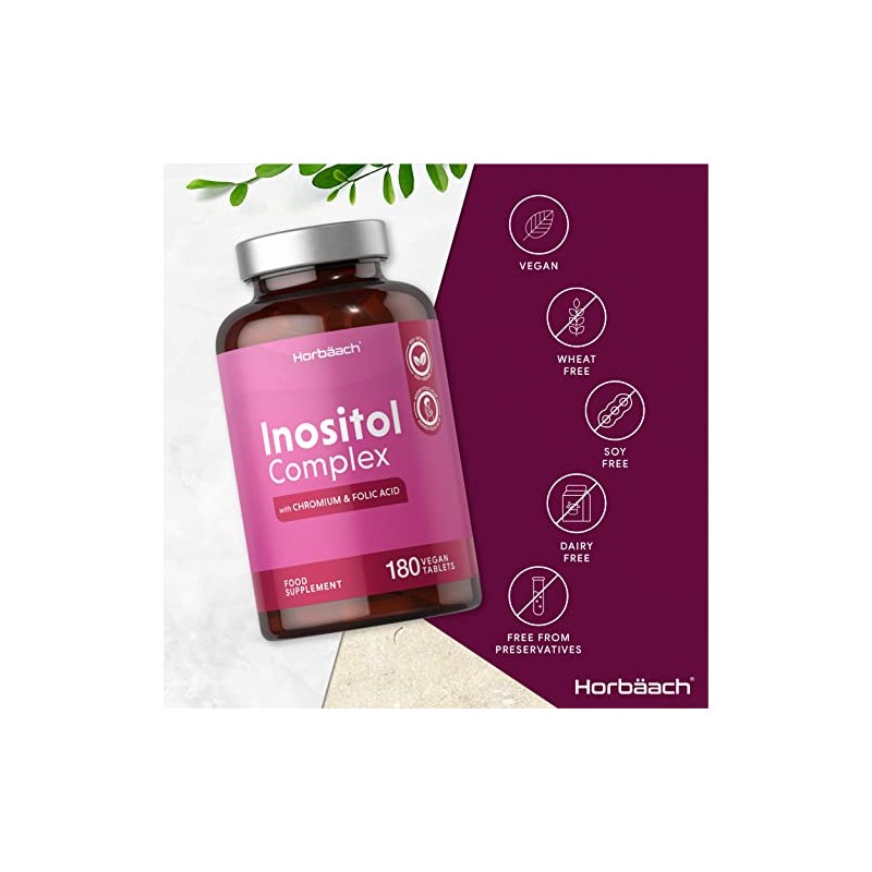Inositol Tablets | Inositol Powder Complex | 180 Count |