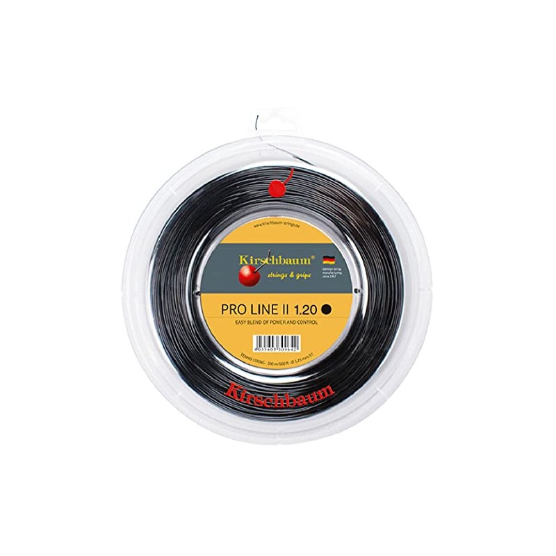 Kirschbaum Unisex's Pro Line II String Reel-Black, 1.2 mm