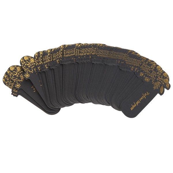 100pcs Disposable Perfume Tester Strips Bookmarks Fragrances Black Perfume Test