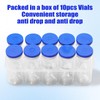 COTOM 5ml Glass Vials Sterile Empty Vials with Caps and