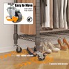 Himimi Rolling Clothes Rack, Clothing Racks for Hanging Clothes, Heavy
