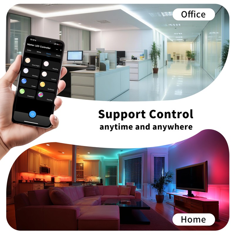 PAUTIX WiFi LED Controller for Single Color/CCT/RGB/RGBW/RGBCCT LED Strip Lights
