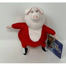 Snap Creative Sing Movie Gunter the Pig Plush Stuffed Animal Toy Red Jumpsuit 2016