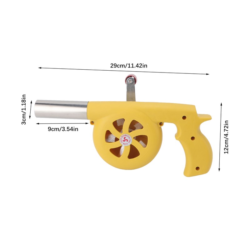 Hand Crank BBQ Fan Increase Firepower Portable Barbecue Air Blower