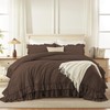 Andency Brown Queen Comforter Set (90x90Inch), 3 Pieces Lightweight Fluffy