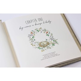 Beautiful Baby Memory Book Keepsake, Hugs and Kisses XO, Baby Girl, Little Princess, Baby Journal and Photo Album