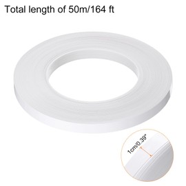 QUARKZMAN 2 Stück Bodenfliesen Weiß Folienlinien Metallic Spiegelband 0,39" x164 Ft Selbstklebendes Dekor Bodenwand Naht Aufklebeband Wasserdichte Lückendichtung für Küche Badezimmer Schrank