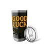 Black Cat "Good Luck" Retro Design Stainless Steel Insulated Tumbler