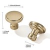 ZAUYX 2 Pack Champagne Bronze Cabinet Knobs 1-3/4 Inch, Jasper